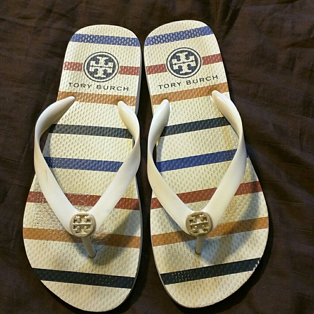 Authentic tory burchflip flops(used)
